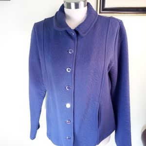 Isaac Mizrahi navy blue blazer..S